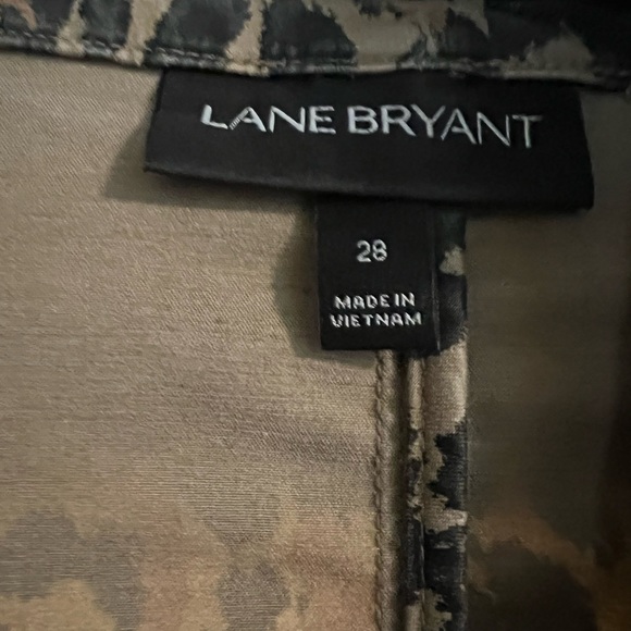 Leopard print Moto-style jacket, lane Bryant, size 28 - Picture 2 of 2